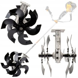 GLEBOGRYZARKA ADAPTER PRZYSTAWKA KOSA SPALINOWA 28mm 9 frezów