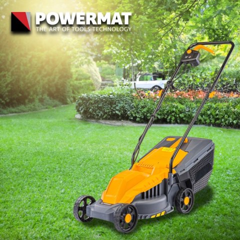 KOSIARKA ELEKTRYCZNA DO TRAWY 2200W NÓŻ 32CM LEKKA DUŻY KOSZ 30L