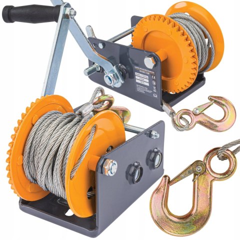 Linowa WCIĄGARKA WYCIĄGARKA Korbowa Ręczna 1133kg 10m Na Korbę 2500lbs