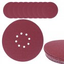 PAPIER ŚCIERNY Z DZIURAMI I RZEPEM NA DYSK 225MM P100 10 SZTUK