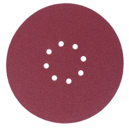 PAPIER ŚCIERNY Z DZIURAMI I RZEPEM NA DYSK 225MM P60 10 SZTUK