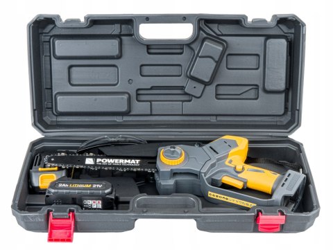 PIŁA ŁAŃCUCHOWA AKUMULATOROWA GAŁĘZIÓWKA MINI PILARKA 2x AKU 2AH ŁAŃCUCH