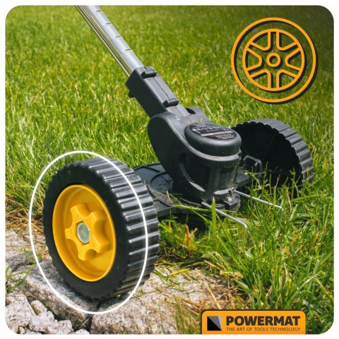 PODKASZARKA AKUMULATOROWA KOSA WYKASZARKA NA KOŁACH 2X 21V 2AH MEGA ZESTAW