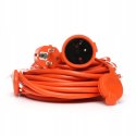 Przedłużacz ogrodowy Kraft&Dele 20 m 1 szt. gniazd pomarańczowy