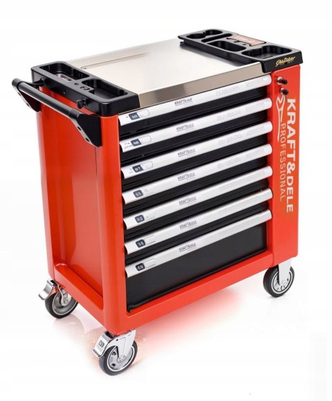 SZAFKA NARZĘDZIOWA WÓZEK WARSZTATOWY Z WYPOSAŻENIEM STABILNA 258 ELEMENTÓW