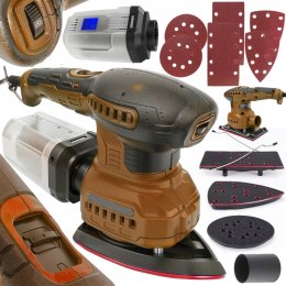 SZLIFIERKA MIMOŚRODOWA OSCYLACYJNA 125mm 1250W 3W1 3 PADY REGULACJA 6 x PAP