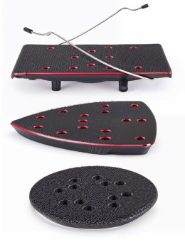 SZLIFIERKA MIMOŚRODOWA OSCYLACYJNA 125mm 1250W 3W1 3 PADY REGULACJA 6 x PAP