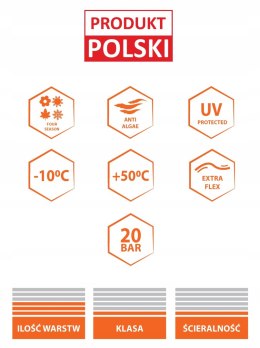 WĄŻ OGRODOWY 3-WARSTWOWY 20BAR 1/2