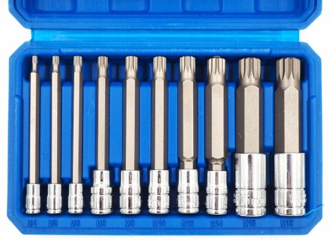 ZESTAW NASADEK KOŃCÓWKI BITY SPLINE M4-M18 DŁUGIE
