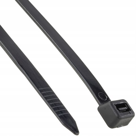 MOCNE OPASKI ZACISKOWE KABLOWE TRYTKI CZARNE TAŚMA 7.6X380MM 100SZT TRYTKI