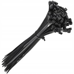 MOCNE OPASKI ZACISKOWE KABLOWE TRYTKI CZARNE TAŚMA 7.6X500MM 100SZT TRYTKI