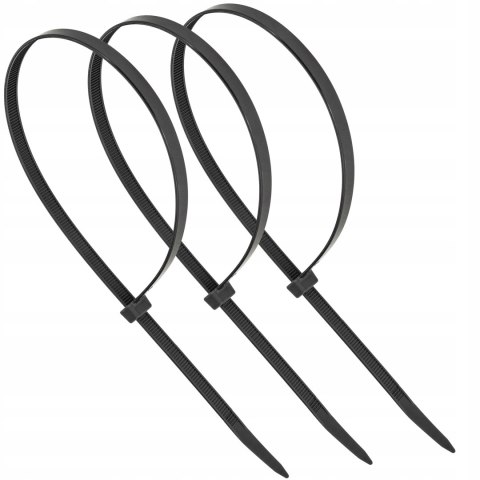 MOCNE OPASKI ZACISKOWE KABLOWE TRYTKI CZARNE TAŚMA 8.8X500MM 100SZT TRYTKI