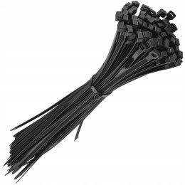 MOCNE OPASKI ZACISKOWE KABLOWE TRYTKI CZARNE TAŚMA 8.8X550MM 100SZT TRYTKI