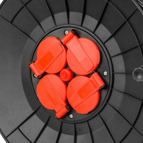 PRZEDŁUŻACZ NA BĘBNIE 3x2,5 25m BĘBNOWY BUDOWLANY ZWIJAK OGRODOWY