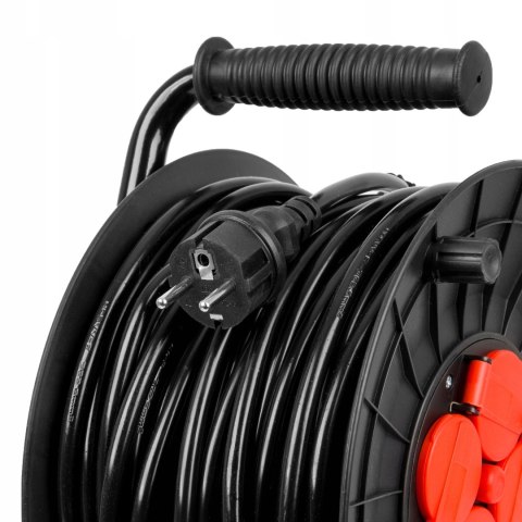 PRZEDŁUŻACZ NA BĘBNIE 3x2,5 25m BĘBNOWY BUDOWLANY ZWIJAK OGRODOWY