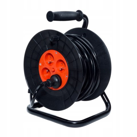 PRZEDŁUŻACZ NA BĘBNIE 3x2,5 25m BĘBNOWY BUDOWLANY ZWIJAK OGRODOWY