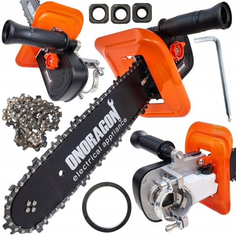 PRZYSTAWKA PIŁA ŁAŃCUCHOWA ADAPTER DO SZLIFIERKI KĄTOWEJ 12" Z UCHWYTEM