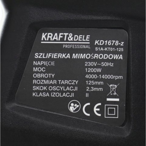 SZLIFIERKA MIMOŚRODOWA OSCYLACYJNA 125mm 1200W