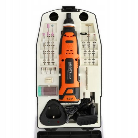 Szlifierka MINI akumulatorowa 5.000-25.000obr. końcówki 55szt. - Kraft&Dele