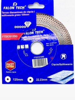 TARCZA DIAMENTOWA DO CIĘCIA SZLIFOWANIA GRESU PŁYTEK GLAZURY 125mm