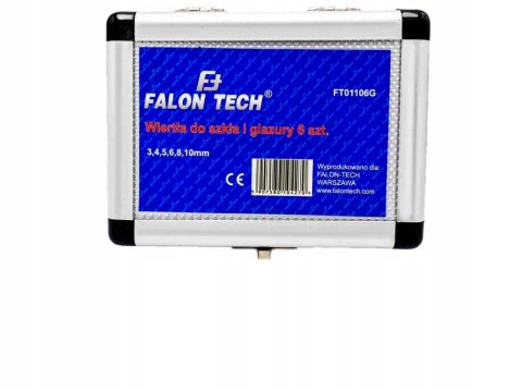 WIERTŁA DO SZKŁA GLAZURY KAFELEK CERAMIKI ZESTAW WIERTEŁ W WALIZCE WIERTŁO