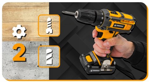 WKRĘTARKA AKUMULATOROWA 21V MOCNA WIERTARKA WKRĘTAK ZAKRĘTARKA 2xAKU + BITY