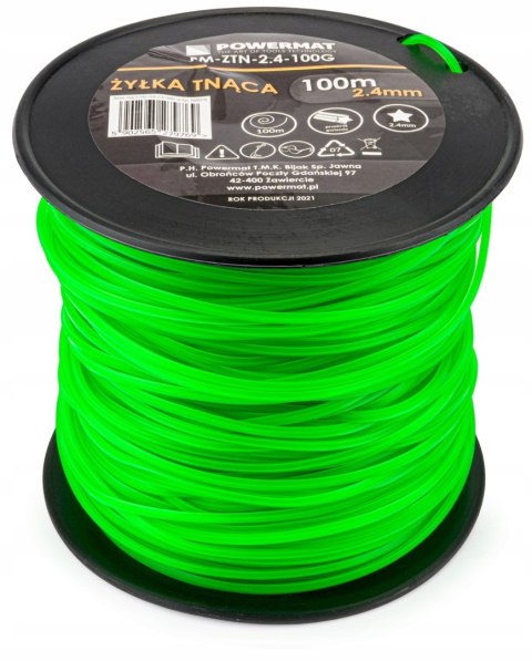 ŻYŁKA DO GŁOWICY KOSY SPALINOWEJ 2,40x100m 5-KĄTNA