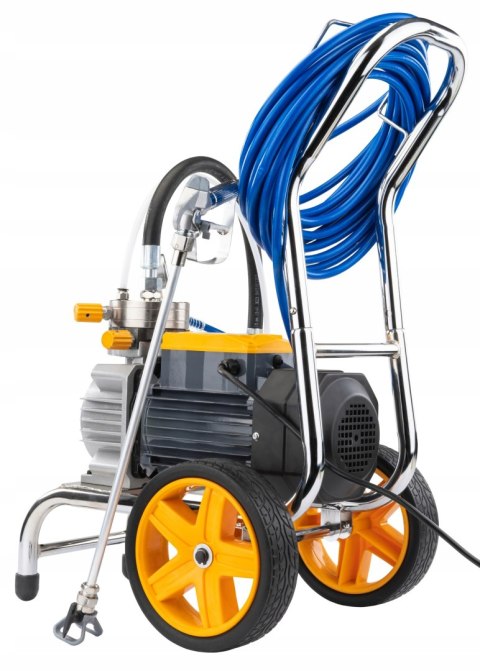 AGREGAT MALARSKI PISTOLET HYDRODYNAMICZNY 1500W WĄŻ 15M 225BAR 3X DYSZA