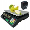 ELEKTRONICZNA WAGA SKLEPOWA LCD KALKULACYJNA 40 kg