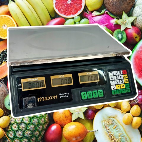 ELEKTRONICZNA WAGA SKLEPOWA LCD KALKULACYJNA 40 kg