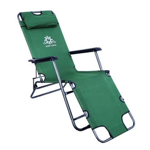 LEŻAK OGRODOWY ROZKŁADANY KRZESŁO LEŻAKI MEBLE OGRODOWE SKŁADANY FOTEL 4KOL