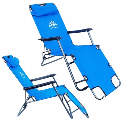 LEŻAK OGRODOWY ROZKŁADANY KRZESŁO LEŻAKI MEBLE OGRODOWE SKŁADANY FOTEL 4KOL