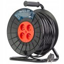 PRZEDŁUŻACZ NA BĘBNIE 3x2,5 50m BĘBNOWY BUDOWLANY ZWIJAK OGRODOWY