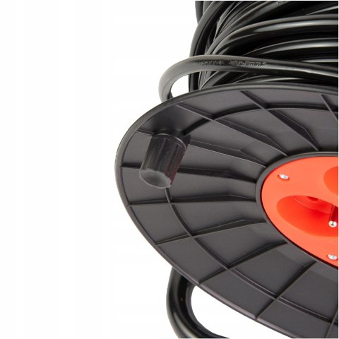 PRZEDŁUŻACZ NA BĘBNIE 3x2,5 50m BĘBNOWY BUDOWLANY ZWIJAK OGRODOWY