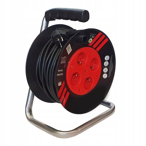 Pp 50m 3x2,5 PRZEDŁUŻACZ BĘBNOWY NA BĘBNIE ZWIJAK