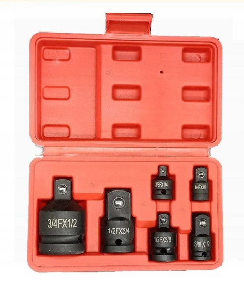 REDUKCJE ADAPTERY REDUKCYJNE 1/2 1/4 3/8 3/4 6 SZT mocne ONDRAGON