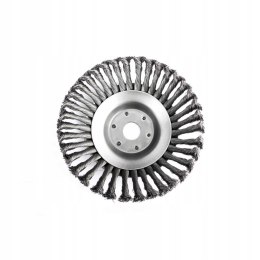 SZCZOTKA DRUCIANA DO KOSY SPALINOWEJ GŁOWICA 200mm TARCZA SKRĘCONA PLECIONA