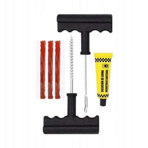 ZESTAW NAPRAWCZY DO OPON NAPRAWY OPONY KOŁA KLEJ SZNUR BEZDENTKOWYCH