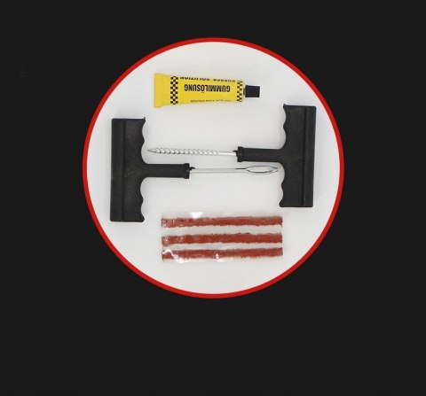 ZESTAW NAPRAWCZY DO OPON NAPRAWY OPONY KOŁA KLEJ SZNUR BEZDENTKOWYCH